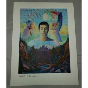 Ashely Foreman ltd  edition blotter art signed psychedelic art print visionary